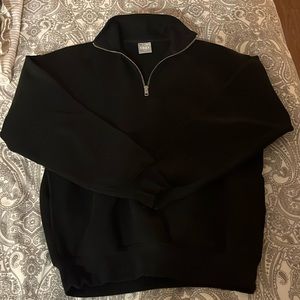 TNA cozy fleece Mega half zip - black